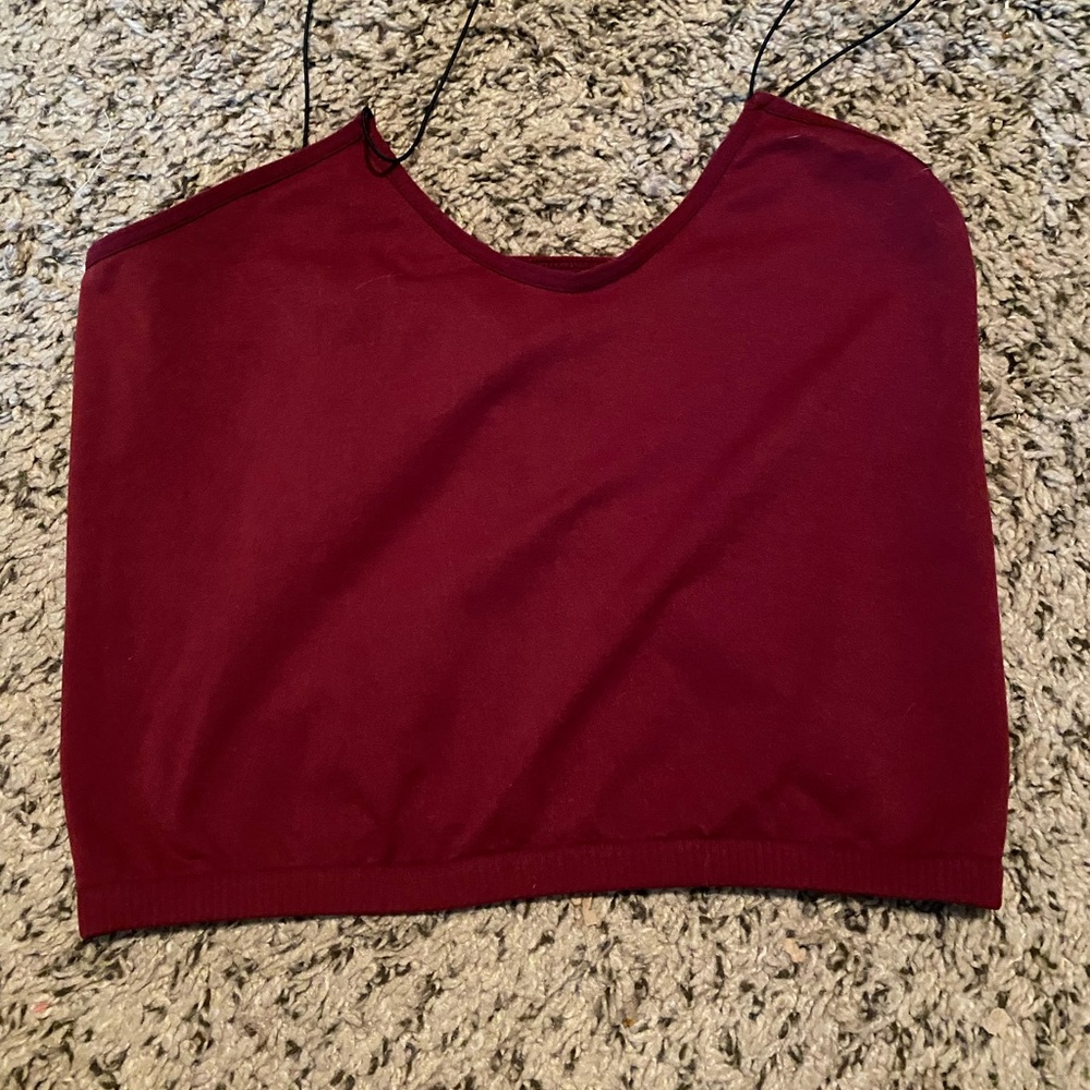 Free People Red Sleeveless Crop Camisole